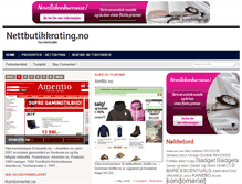 Tablet Screenshot of nettbutikkrating.no
